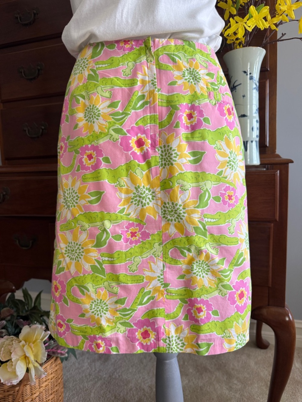Lilly Pulitzer Croc Monsieur Skirt Size 10 - Picture 8 of 11